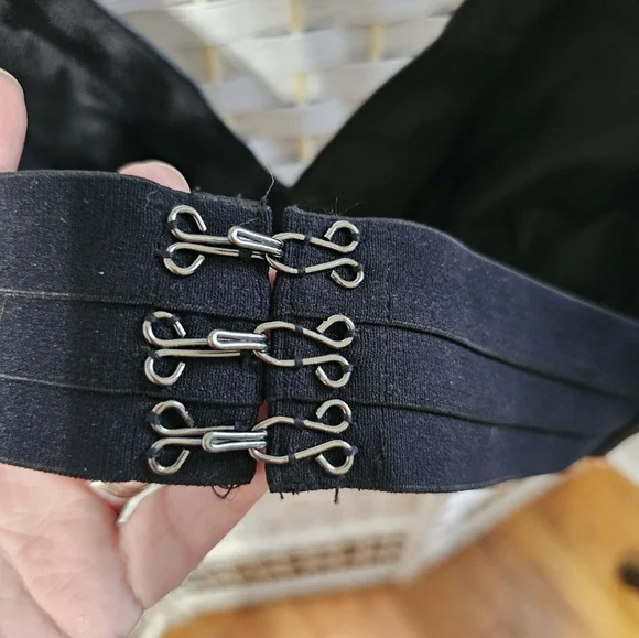 Cotton Candy Black Vegan Leather Bralette - Picture 5 of 8